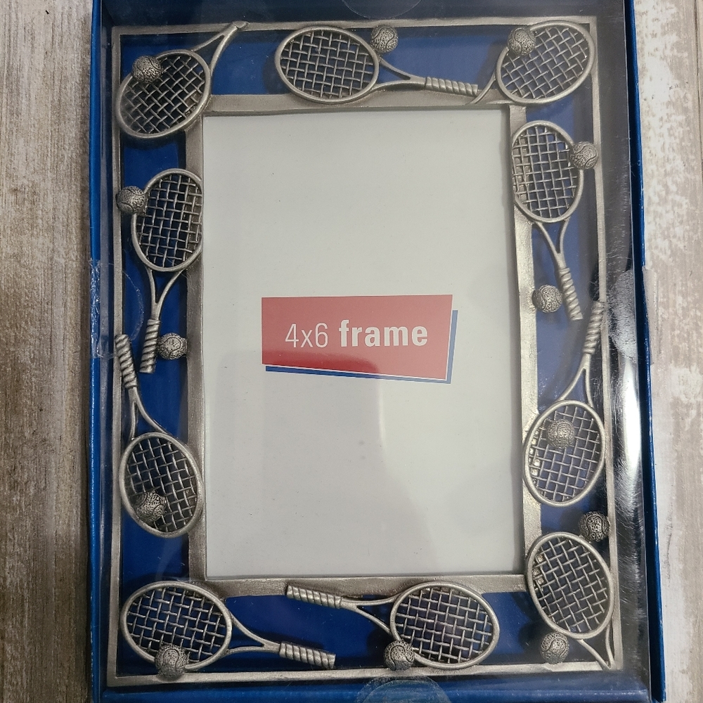 Tennis themed picture frame